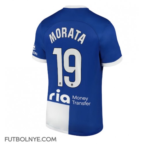 Camiseta Atletico Madrid Alvaro Morata #19 Visitante Equipación 2023-24 manga corta